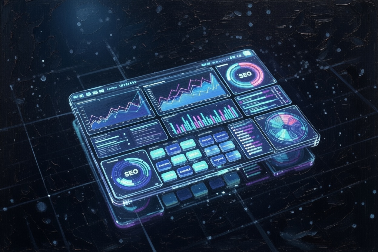 AI-driven SEO: data analytics, keyword rankings, and SEO insights dashboard